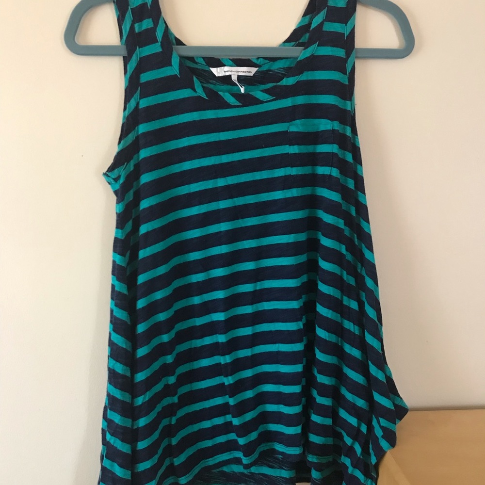 Striped sleeveless top